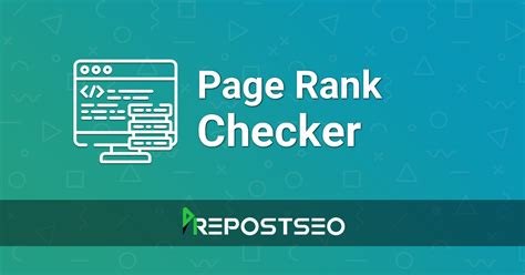 web page rank checker.